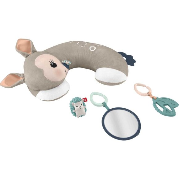 Fisher-Price Tummy Time Fawn Wedge With Activity Toys For Infants - Picture 1 of 5